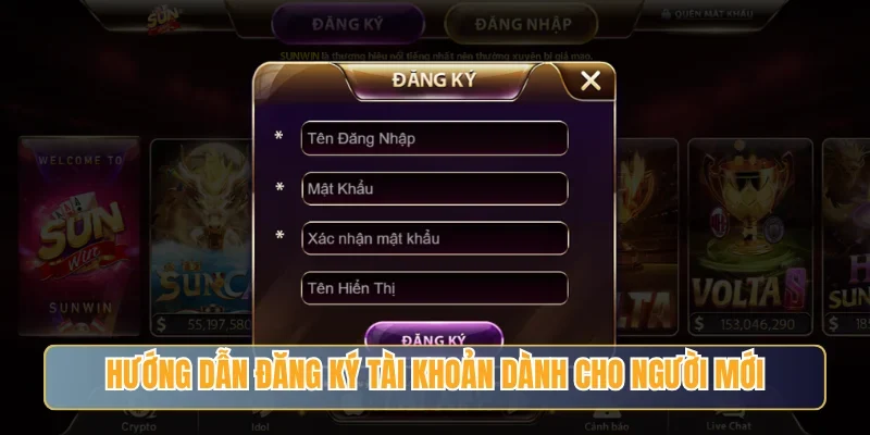 Hướng dẫn đăng ký tài khoản dành cho người mới