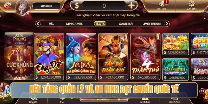 Nền tảng quản lý và an ninh đạt chuẩn quốc tế